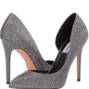 Steve Madden Glittering Silver Heels